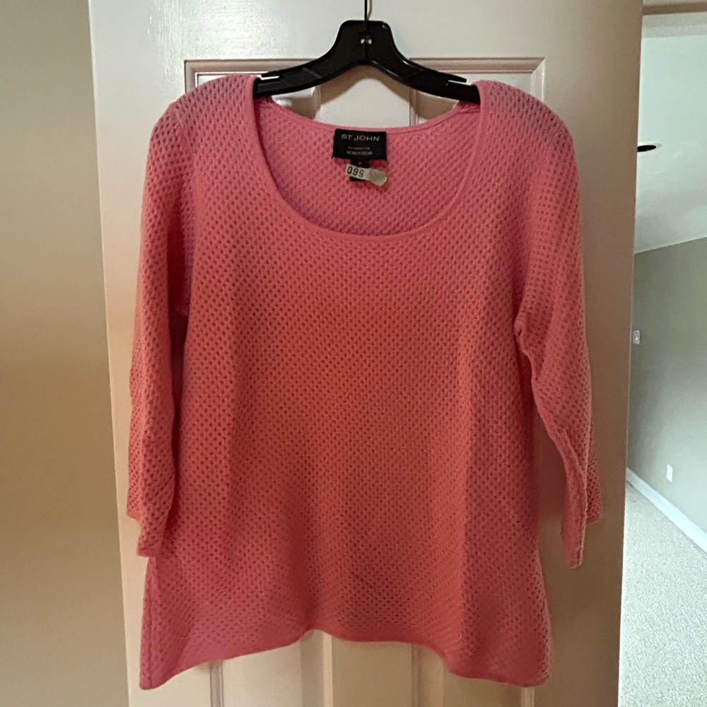 St. John sweater, size M, 3/4 length sleeve